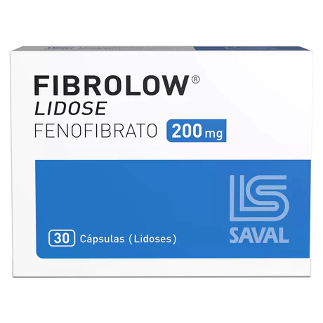 FIBROLOW LIDOSE FENOFIBRATO 200MG 30 CÁPSULAS