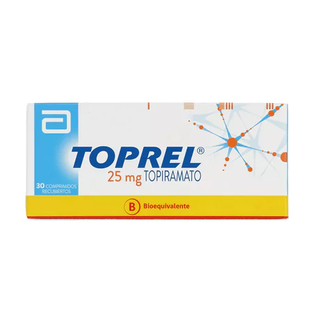 TOPREL (B) TOPIRAMATO 25MG 30 COMPRIMIDOS RECUBIERTOS