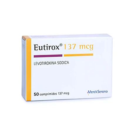 EUTIROX (R) LEVOTIROXINA 137MCG 50 COMPRIMIDOS
