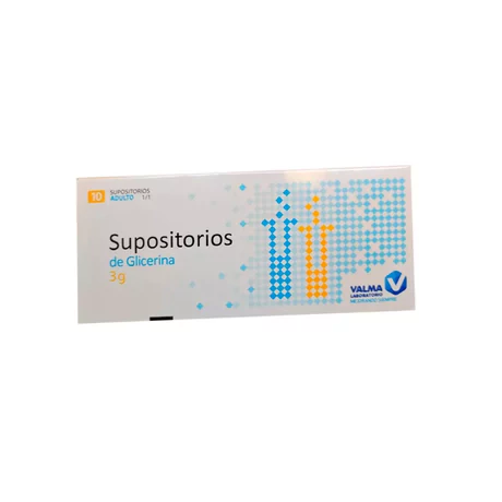 SUPOSITORIO GLICERINA MEDIANO 3G 10 UNIDADES