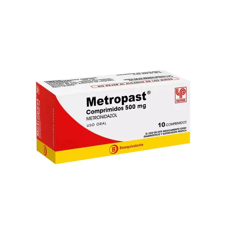 METROPAST (B) METRONIDAZOL 500MG 10 COMPRIMIDOS