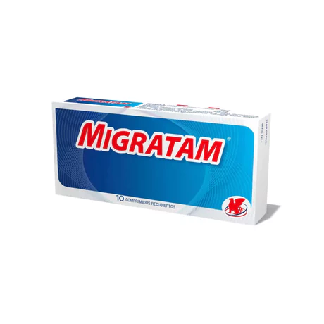 MIGRATAM ERGOTAMINA / CAFEÍ­NA / METAMIZOL 10 COMPRIMIDOS RECUBIERTOS