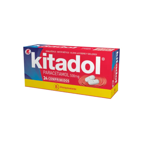 KITADOL (B) PARACETAMOL 500MG 24 COMPRIMIDOS