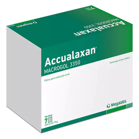 ACCUALAXAN POLIETILENGLICOL 3350 17G POLVO SOLUCIÓN ORAL 7 SOBRES