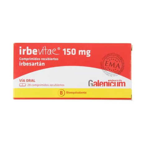 IRBEVITAE (B) IRBESARTÁN 150MG 28 COMPRIMIDOS RECUBIERTOS