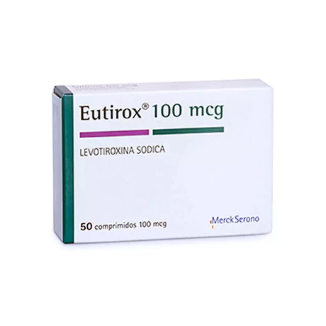 EUTIROX (R) LEVOTIROXINA 100MCG 50 COMPRIMIDOS