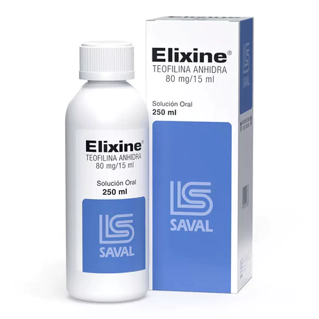 ELIXINE TEOFILINA 80MG/15ML JARABE 250ML