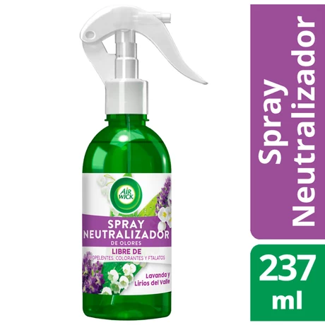 Neutralizador Olores Aerosol Air Wick Lavanda y Lirios del Valle 237 ml