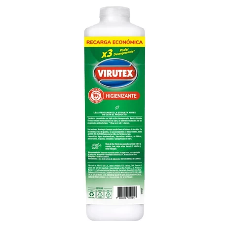 Lavalozas Higienizante Virutex Limón Recarga 1200 ml - vista alternativa