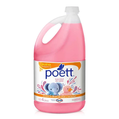 Poett Limpiapisos 4L Suavidad de Bebé