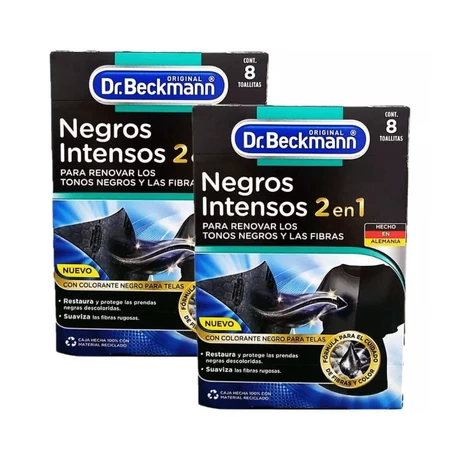 Negros Intensos en Toallitas Dr. Beckmann 8 Unid x2