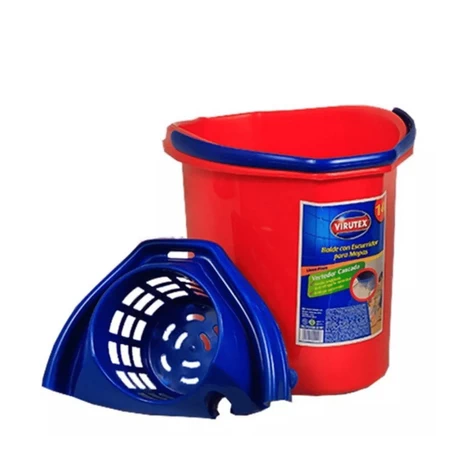 Balde Con Escurridor Para Mopas Virutex 14 lts