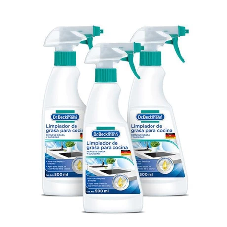 Limpiador Antigrasa Cocina Dr. Beckmann 500 ml x3