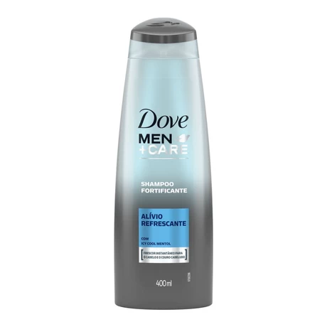 Shampoo Fortificante Dove Men+Care Alívio Refrescante com Ice Cool Mentol 400 ml - vista alternativa