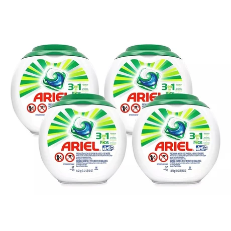 Detergente Cápsulas Ariel Pods 57 Unid x4