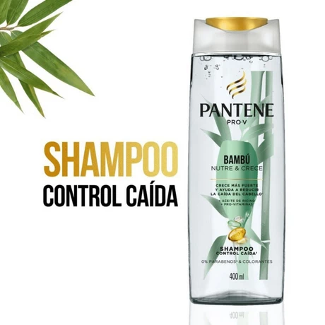 Shampoo Pantene Control Caída Bambú Nutre y Crece 400 ml - vista alternativa