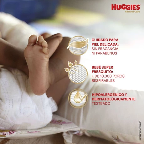 Pañales Huggies Natural Care XXG 52 Un - vista alternativa