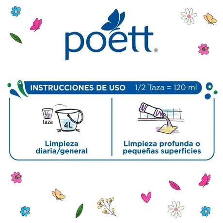 Desinfectante Líquido Poett Lavanda 900 ml - vista alternativa