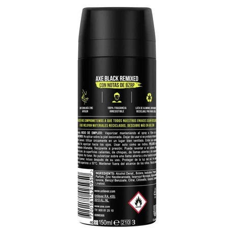 Desodorante Aerosol Axe Bizarrap 150ml - vista alternativa