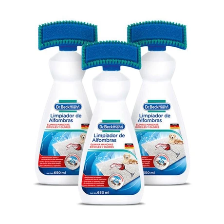 Limpiador de Alfombras con Cepillo Dr. Beckmann 650 ml x3