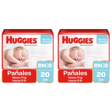 Huggies Natural Care Recién Nacido X 40 UN