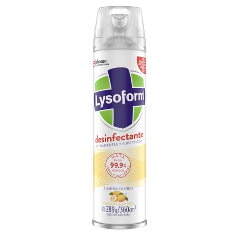 Desinfectante Aerosol Lysoform Aroma Citrus 360 cc