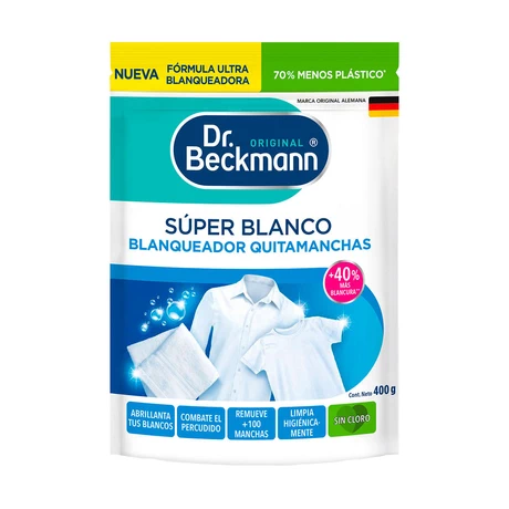 Súper Blanco Blanqueador Quitamanchas 400 gr