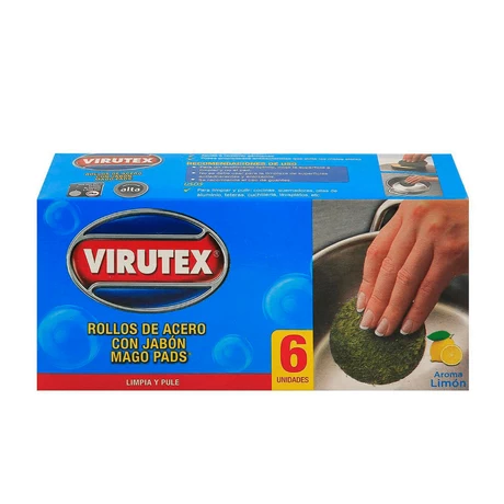 Rollos de Acero Virutex Mago Pads 6 Unid