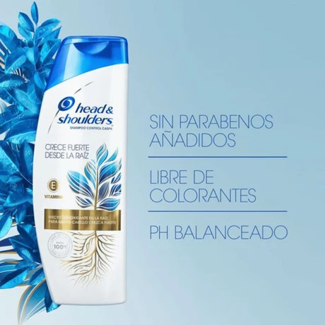 Shampoo Head and Shoulders Fuerza De Raiz 375 ml - vista alternativa