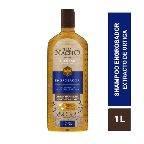 Shampoo Anticaída Tío Nacho Engrosador 1 lt
