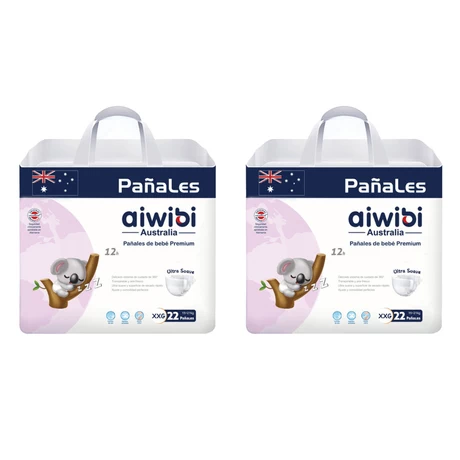 PAÑAL AIWIBI PREMIUM TALLA XXG 22 UN X 2