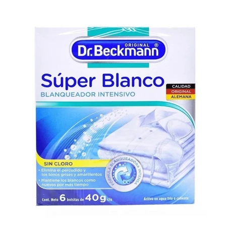 Blanqueador Ropa Súper Blanco Dr. Beckmann 240 g