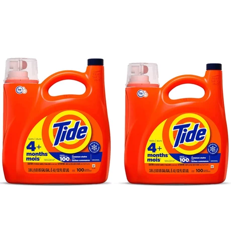 Detergente Líquido Tide Original 3.9 lts x2