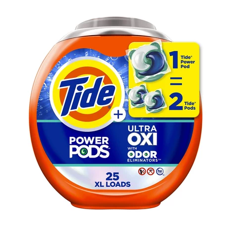 Detergente Cápsulas Tide Pods Ultra Oxi 25 un.