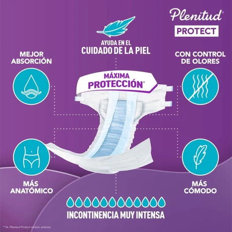 Pañal Adulto Protect Talla XG 8 un. Plenitud - vista alternativa