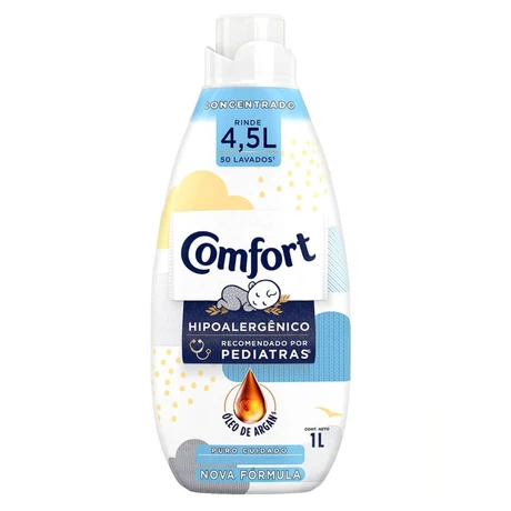 Suavizante Puro Cuidado Comfort Concentrado Hipoalergénico 1 lt