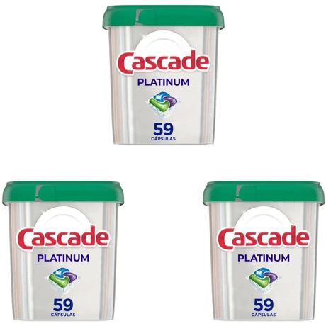 Detergente Lavavajillas Cascade Platinum 59 UN X 3 UN