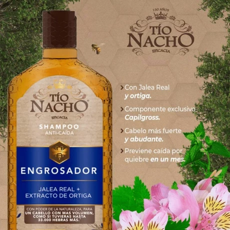 Shampoo Anticaída Tío Nacho Engrosador 1 lt - vista alternativa
