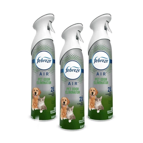 Aromatizante Ambiental Febreze Elimina Olores Mascotas 250 g x3