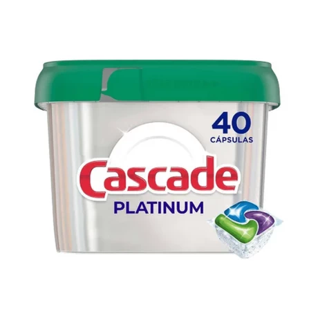 Detergente Lavavajillas Cascade Platinum 40 UN