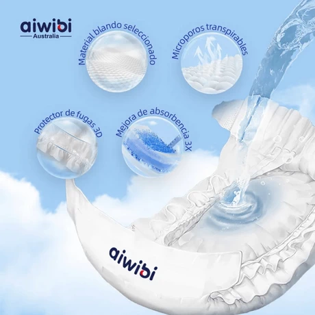 PAÑAL AIWIBI PREMIUM TALLA P 32 UN - vista alternativa