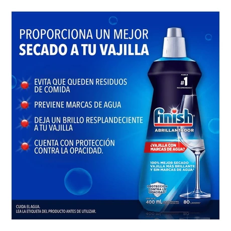 Lavavajilla Finish Abrillantador 400 ml - vista alternativa