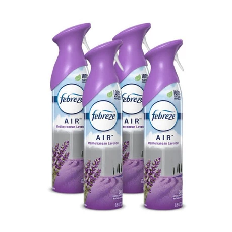 Aromatizante Ambiental Febreze Mediterranean Lavender 250 g x4