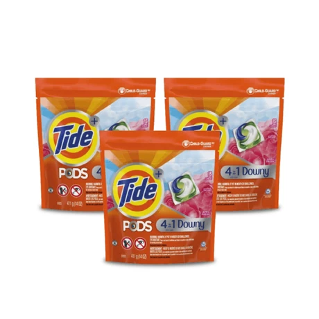 Detergente Cápsulas Tide Downy April Fresh 15 Unid x3