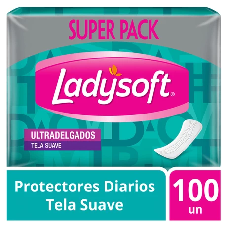 Protector Diario Ladysoft Clásico 100 Unid
