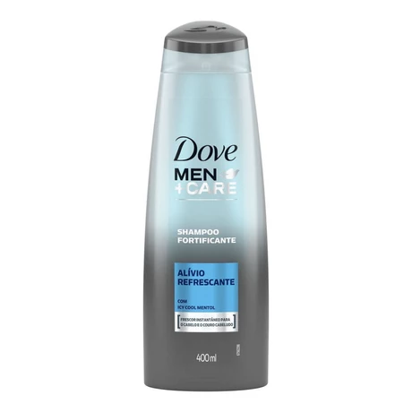 Shampoo Fortificante Dove Men+Care Alívio Refrescante com Ice Cool Mentol 400 ml