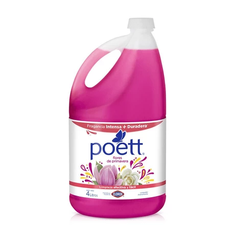 Limpiador Líquido Poett Primavera 4 lts