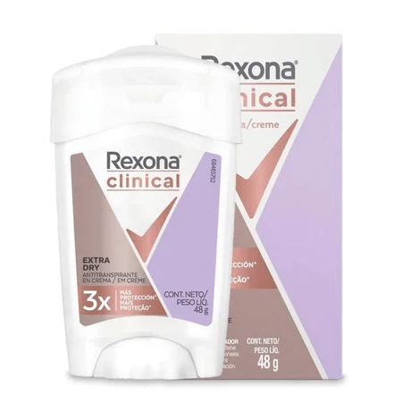 Desodorante Mujer Rexona Clinical Crema Extra Dry 48 g