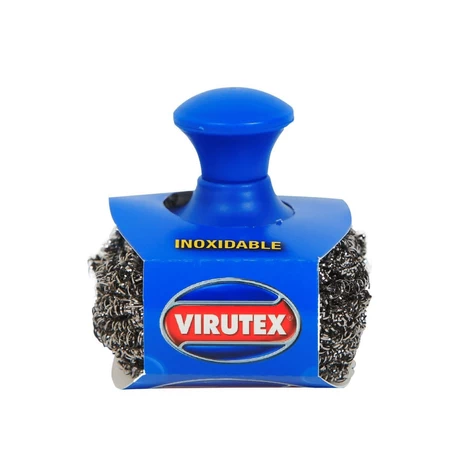 Esponja de Acero Inoxidable con Mango Virutex 1 Unid