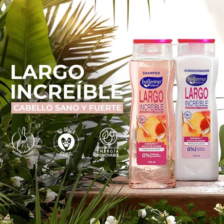Shampoo Ballerina Frasco Largo Increible 750 ml - vista alternativa